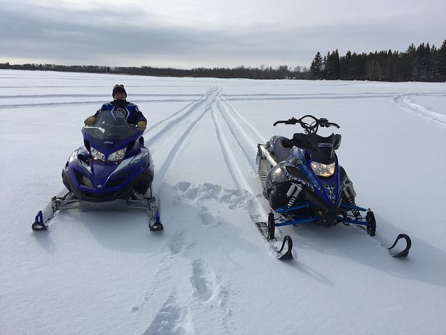 Last rip on the lake with Pops.....March 26th!!! Two lone Yammies!!!! Nothing but fresh pow pow!
