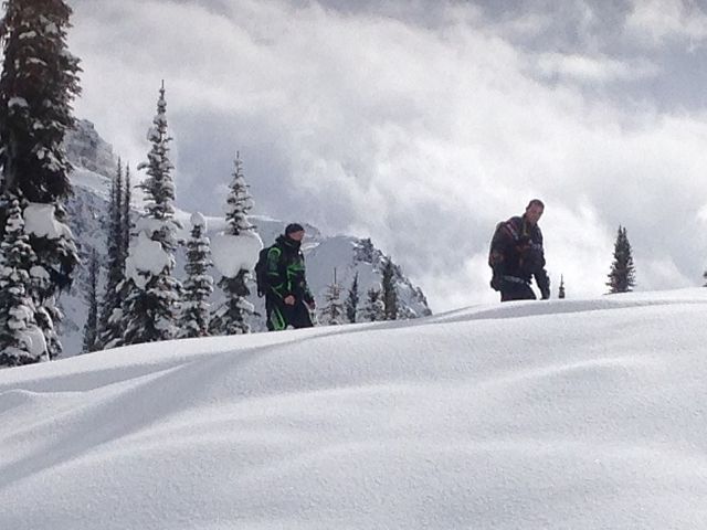 Boys on a walk after getting stuck