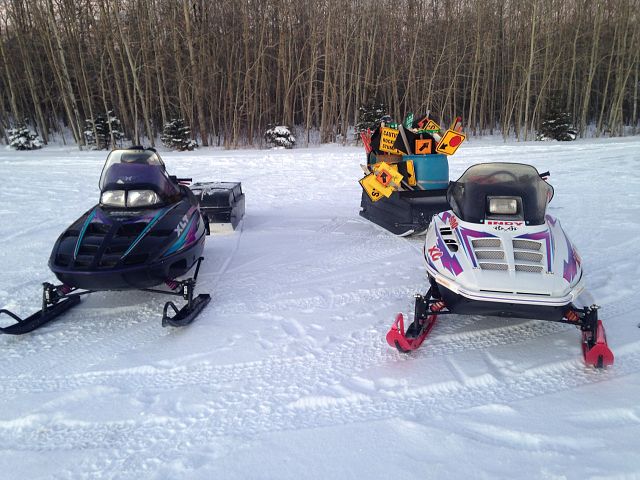 Out signing the trails