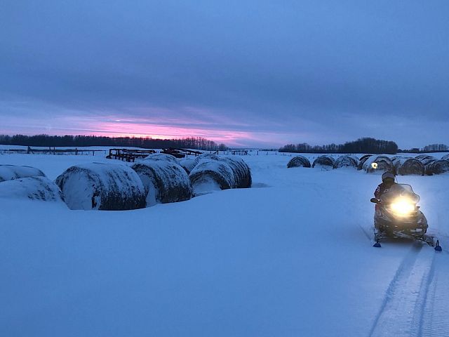 Evening ride in the beautiful weather