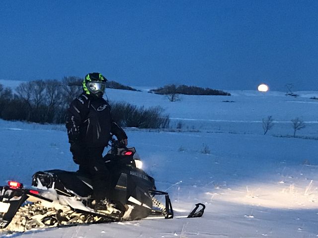 Beautiful sledding conditions with beautiful scenery!
