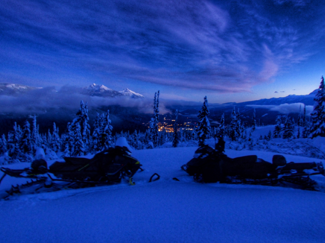 Late night trail lookout