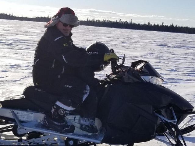 Sledding puts our grandson to sleep! 