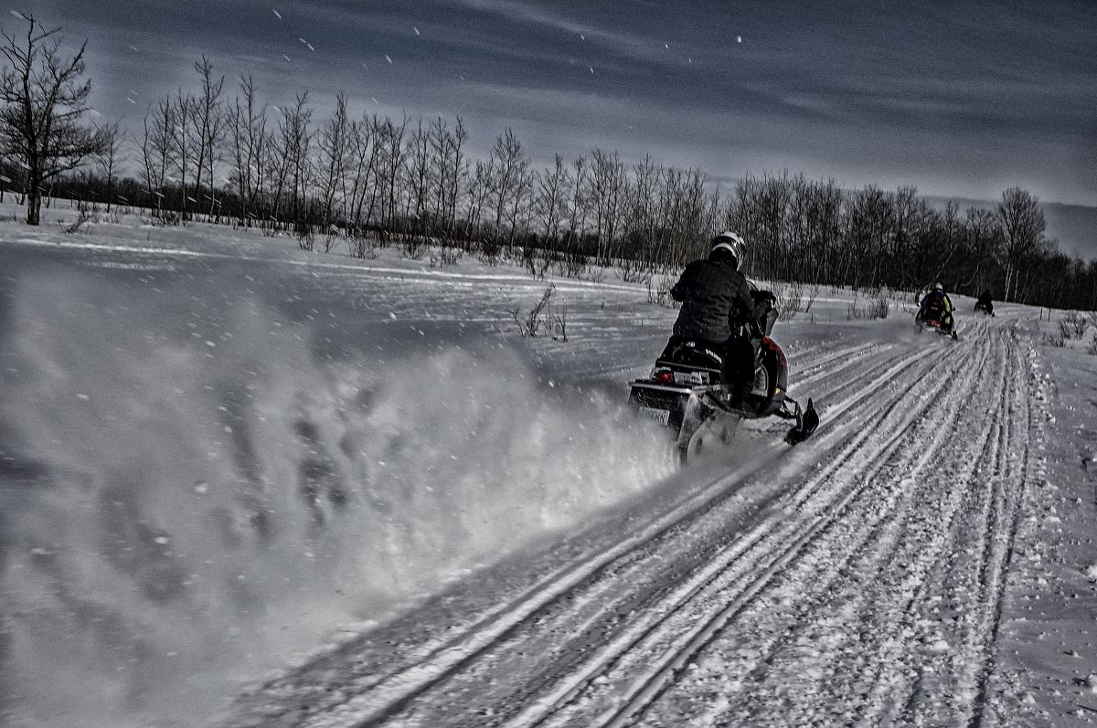 Archerwill Sno-Drifters annual derby was a blast. 
This is my wife test-driving my friends Assault! It makes a pretty good trail sled too!