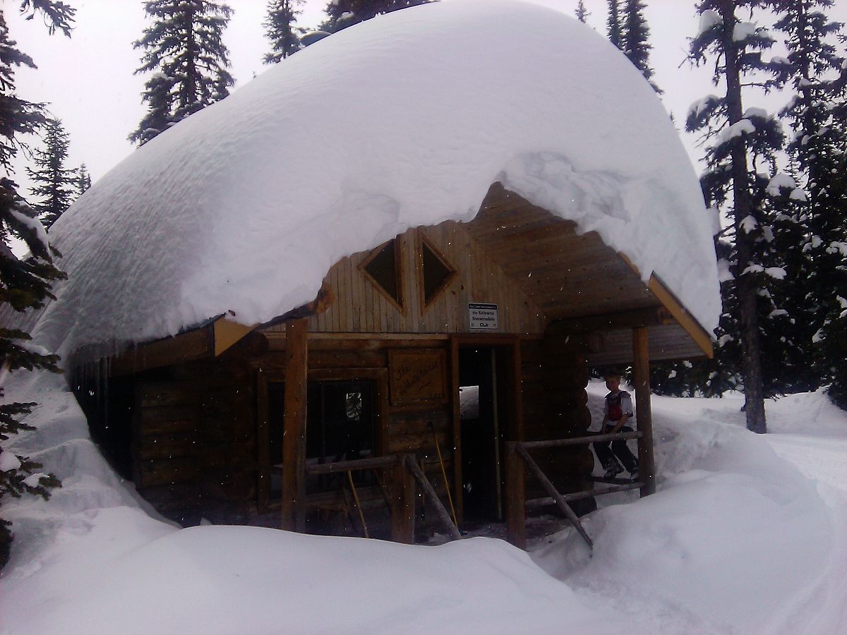 Kelowna Snowmobile Club  cabin near Big White ski resort.