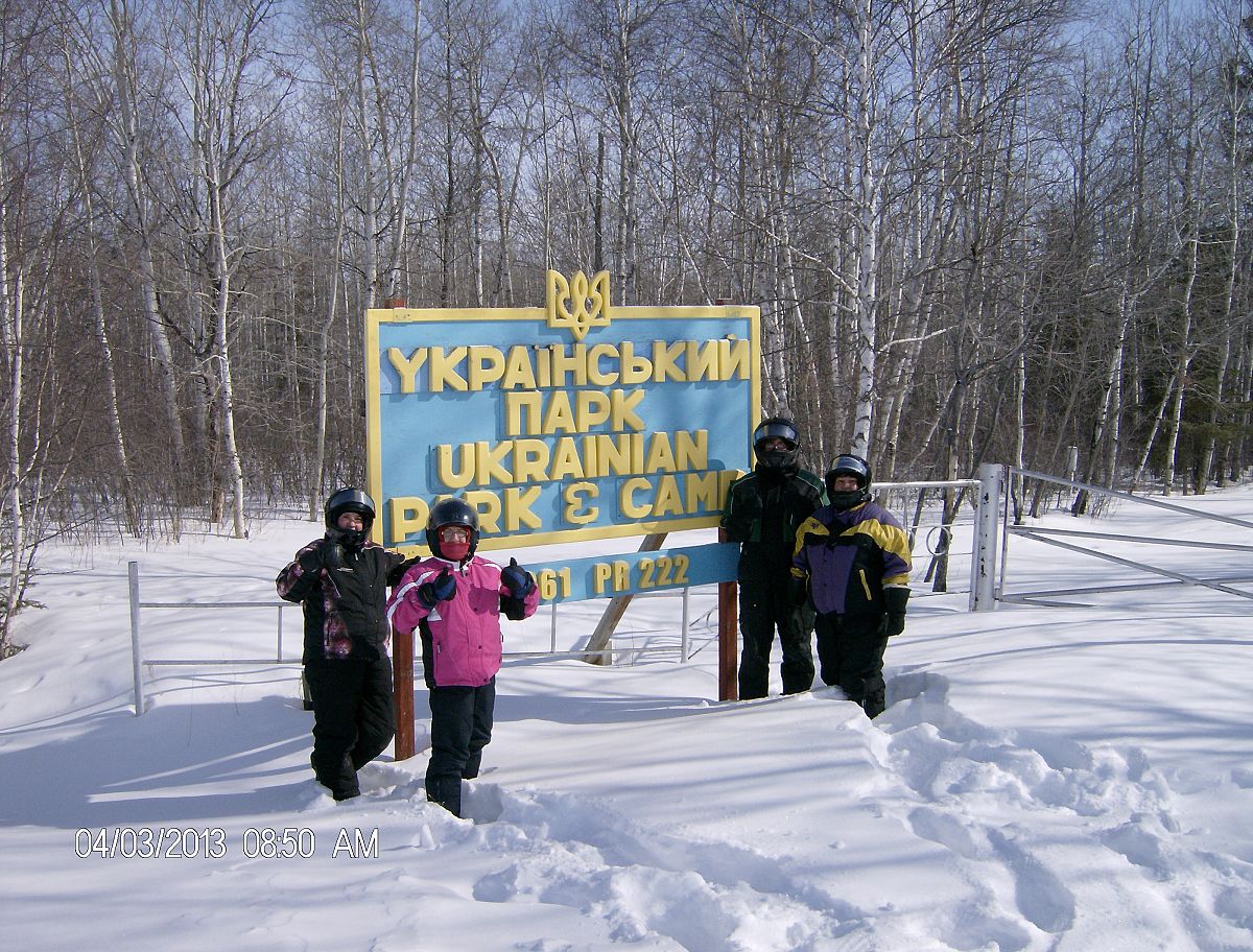 Snapping a pic at Ukrainian Park