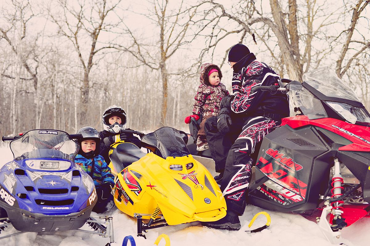 Family Sled Ride Christmas Day!
