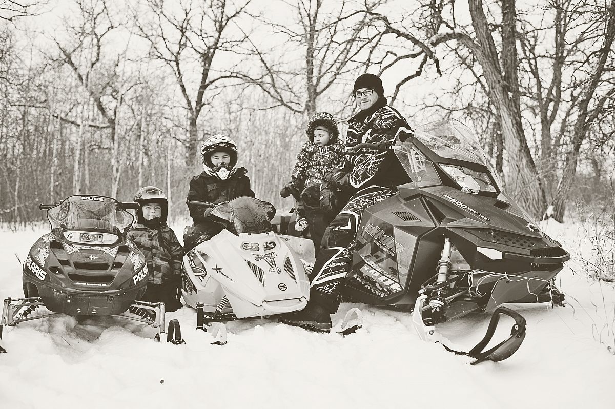 Family Sled Ride Christmas Day!