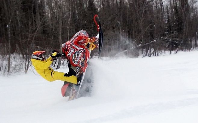 Supreme snow conditions made for some awesome wheelies this weekend!