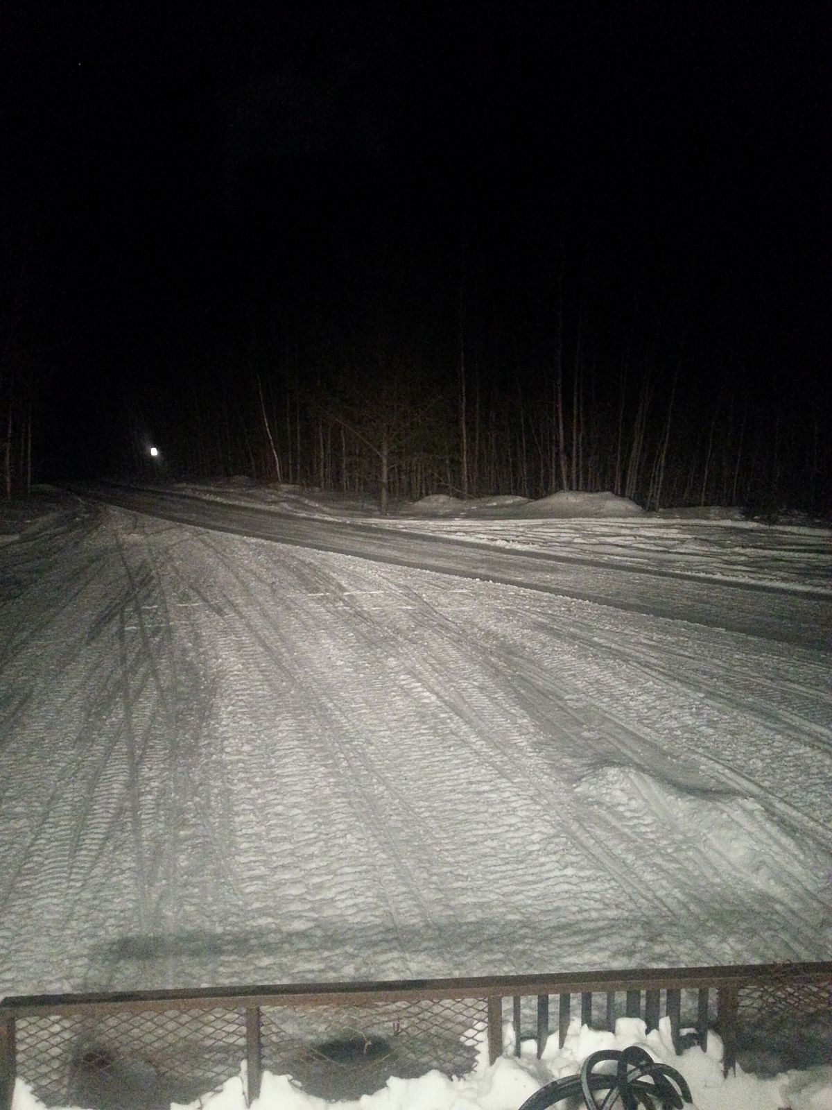 Grooming trails at night