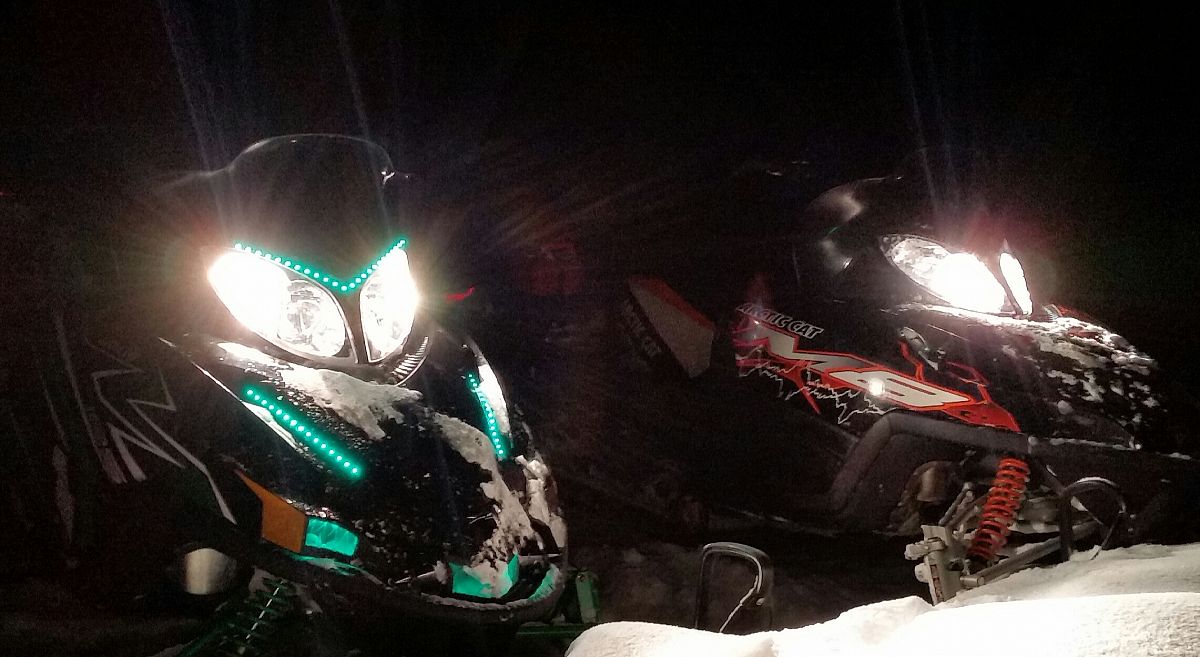 night riding with my lights on