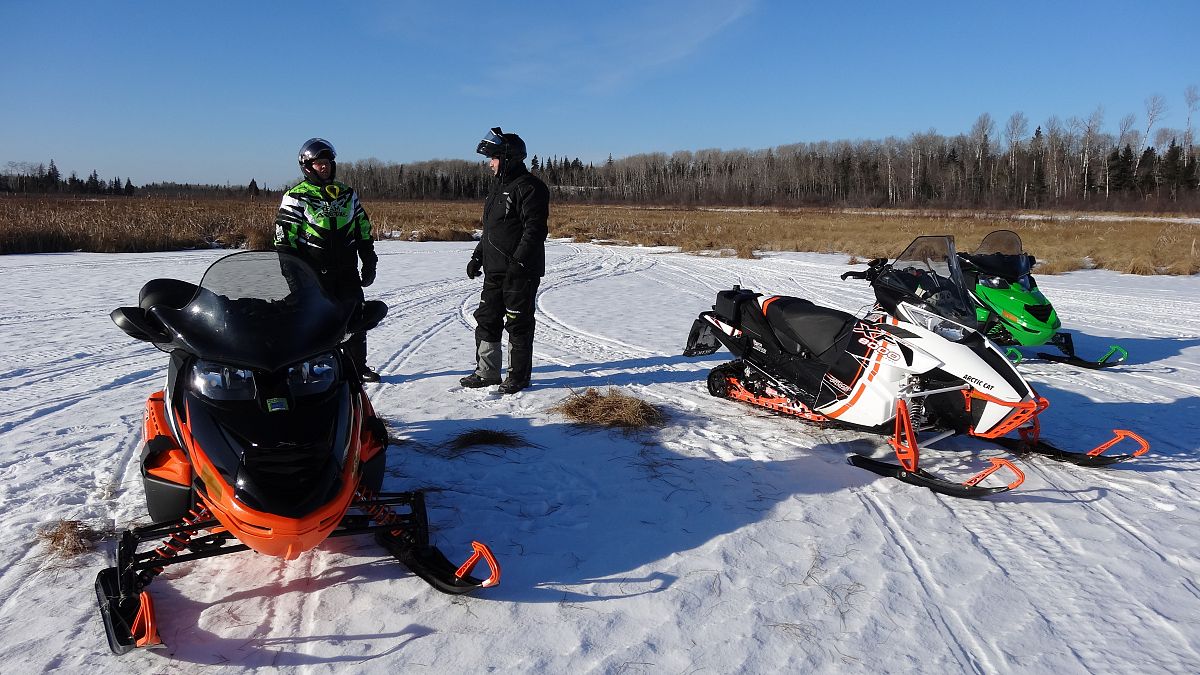 Our grass catchers...I mean ice scratchers worked well allowing us to ride early on slow starting season.