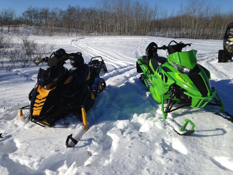 Good snow for a family ride