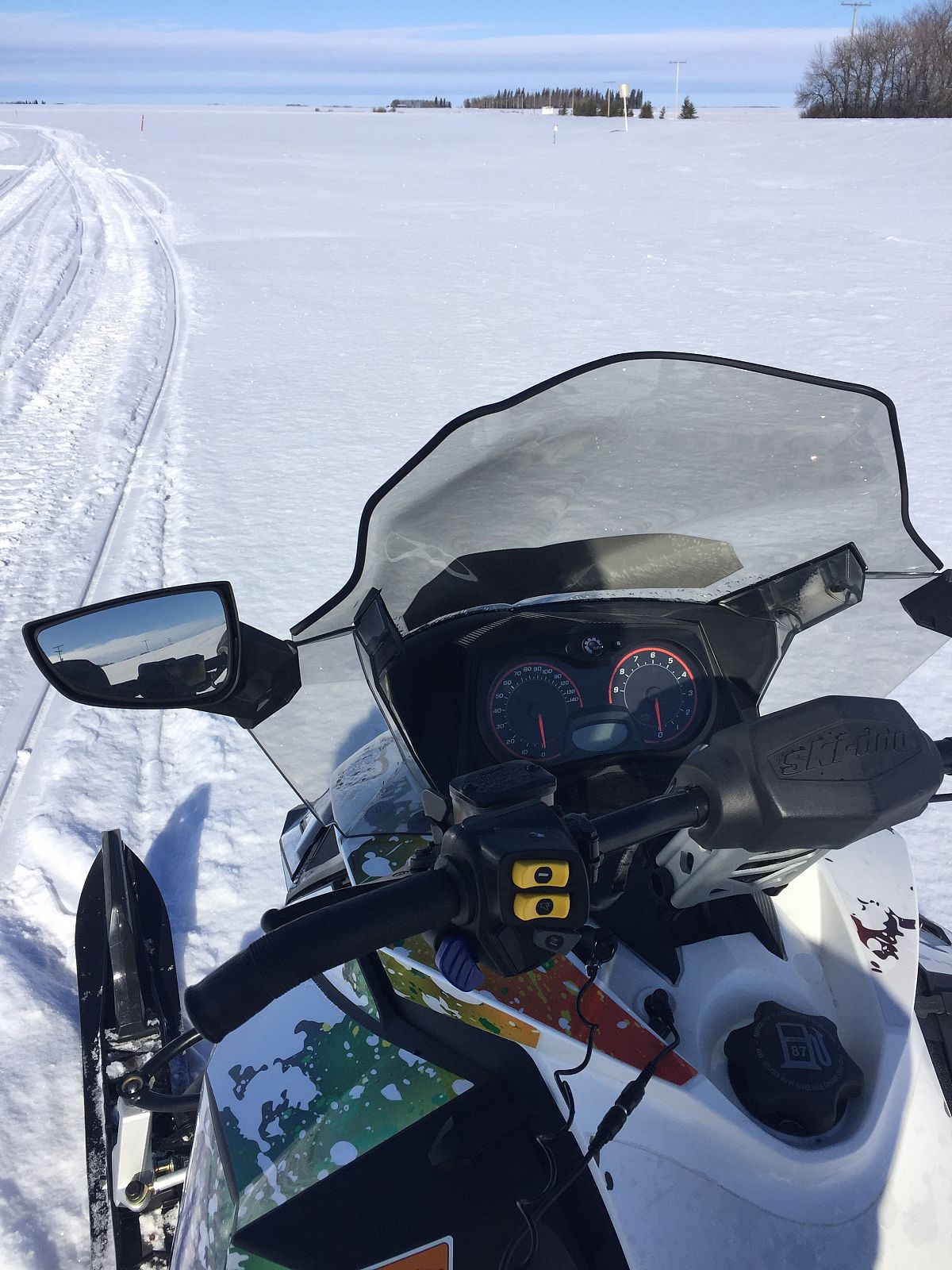 Just me and my sled cruisin in the sun, priceless