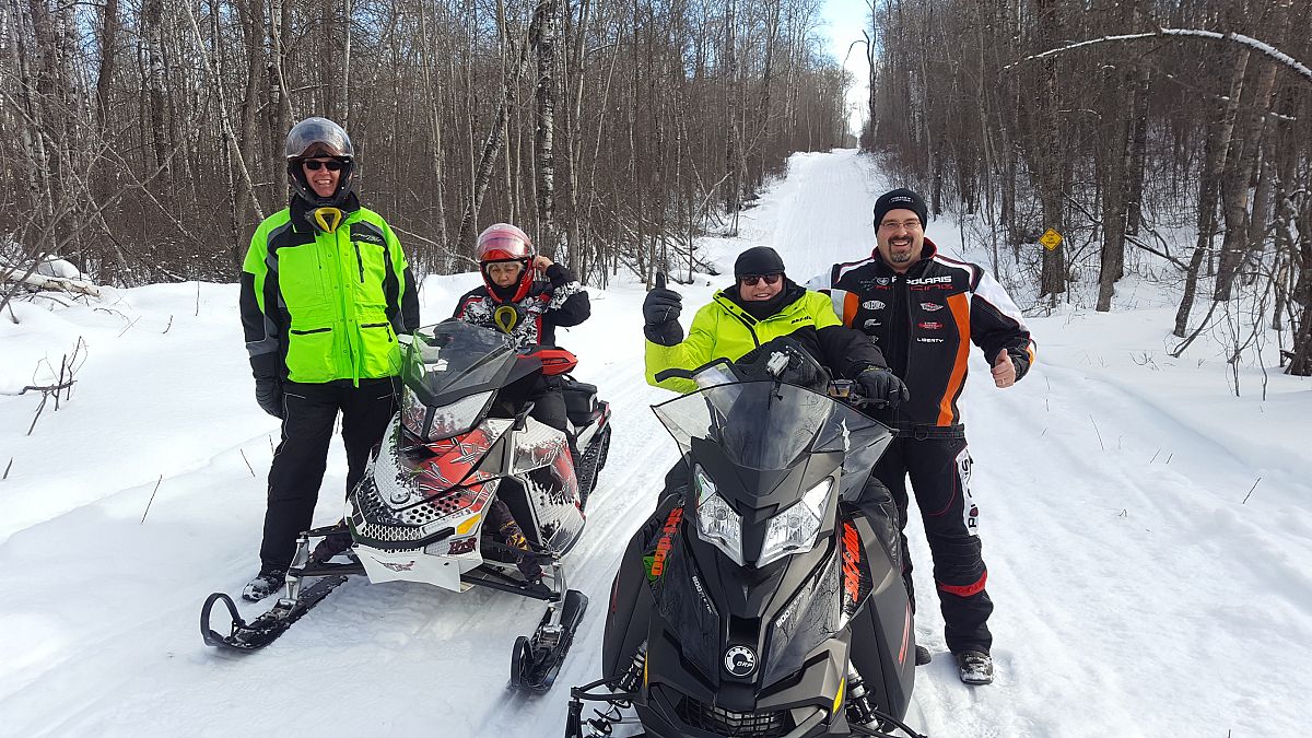 Riding with Snowmobile Royalty 