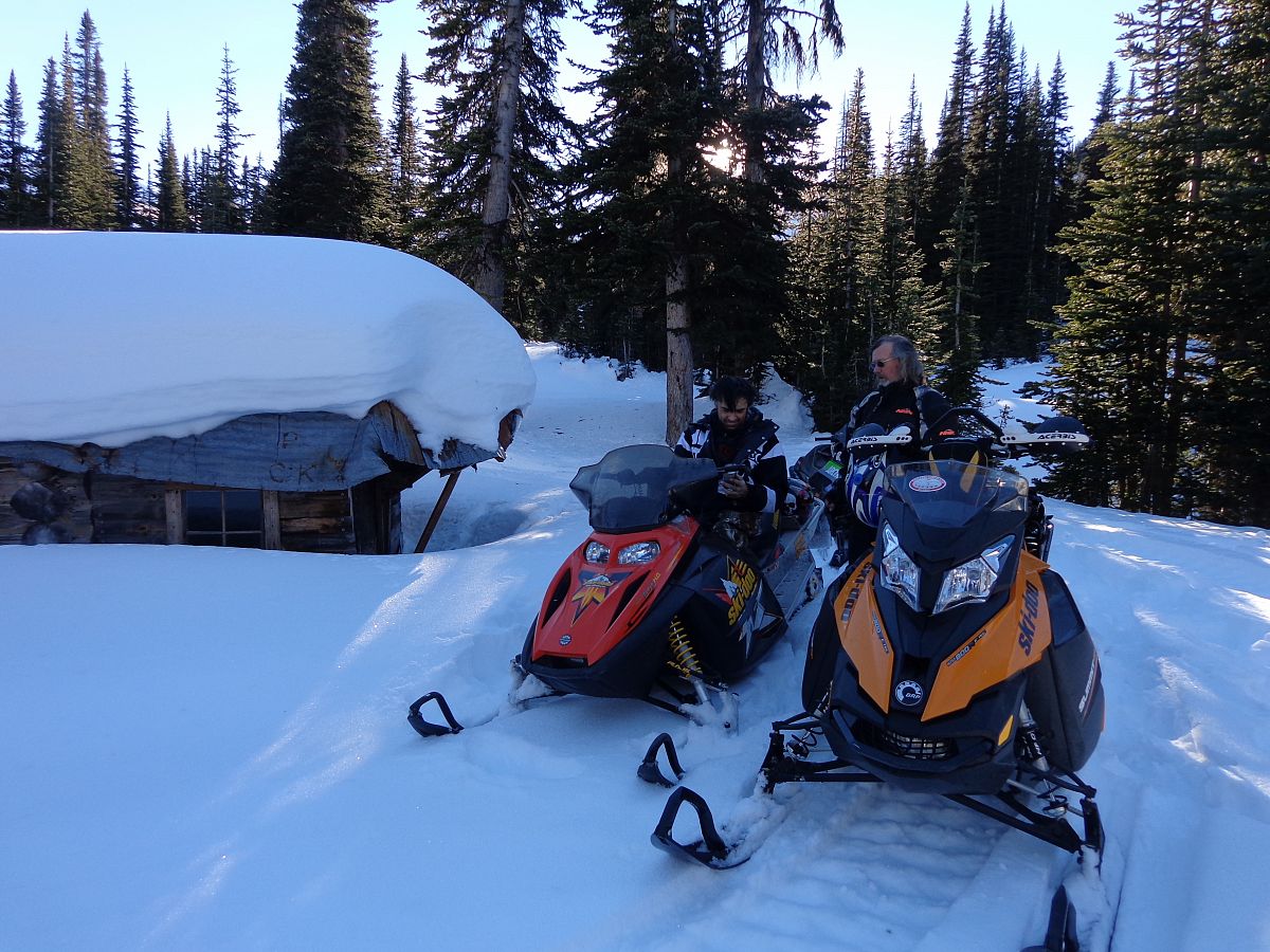 John swapped out his wheelchair for a sled that day...we got to Taylor Cabin and beyond....good times!