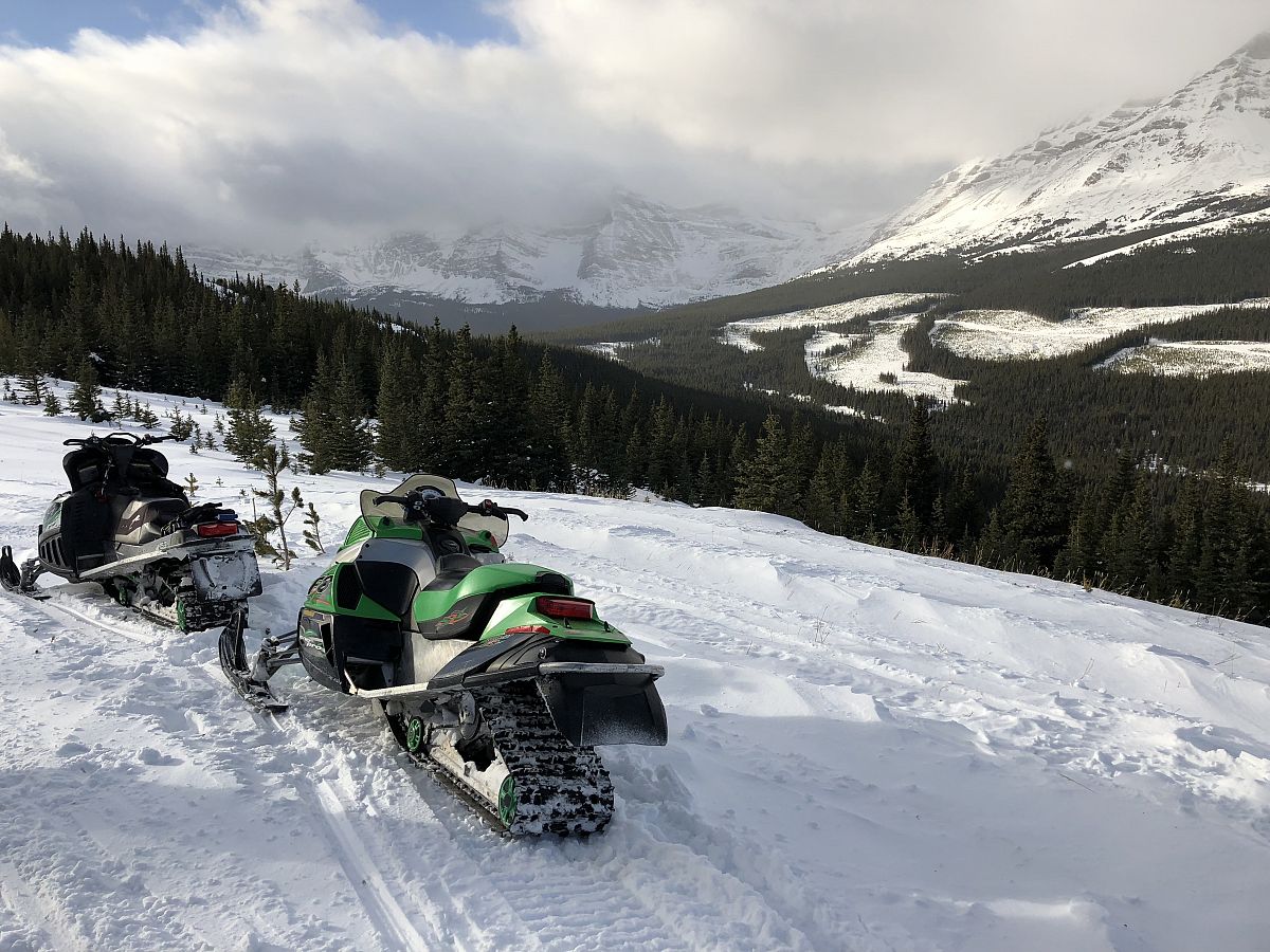 I’m overwhelmed at where a snowmobile can take you 
