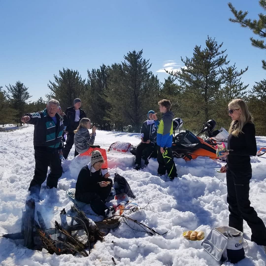 Life is good when you're sledding. Spring 2019