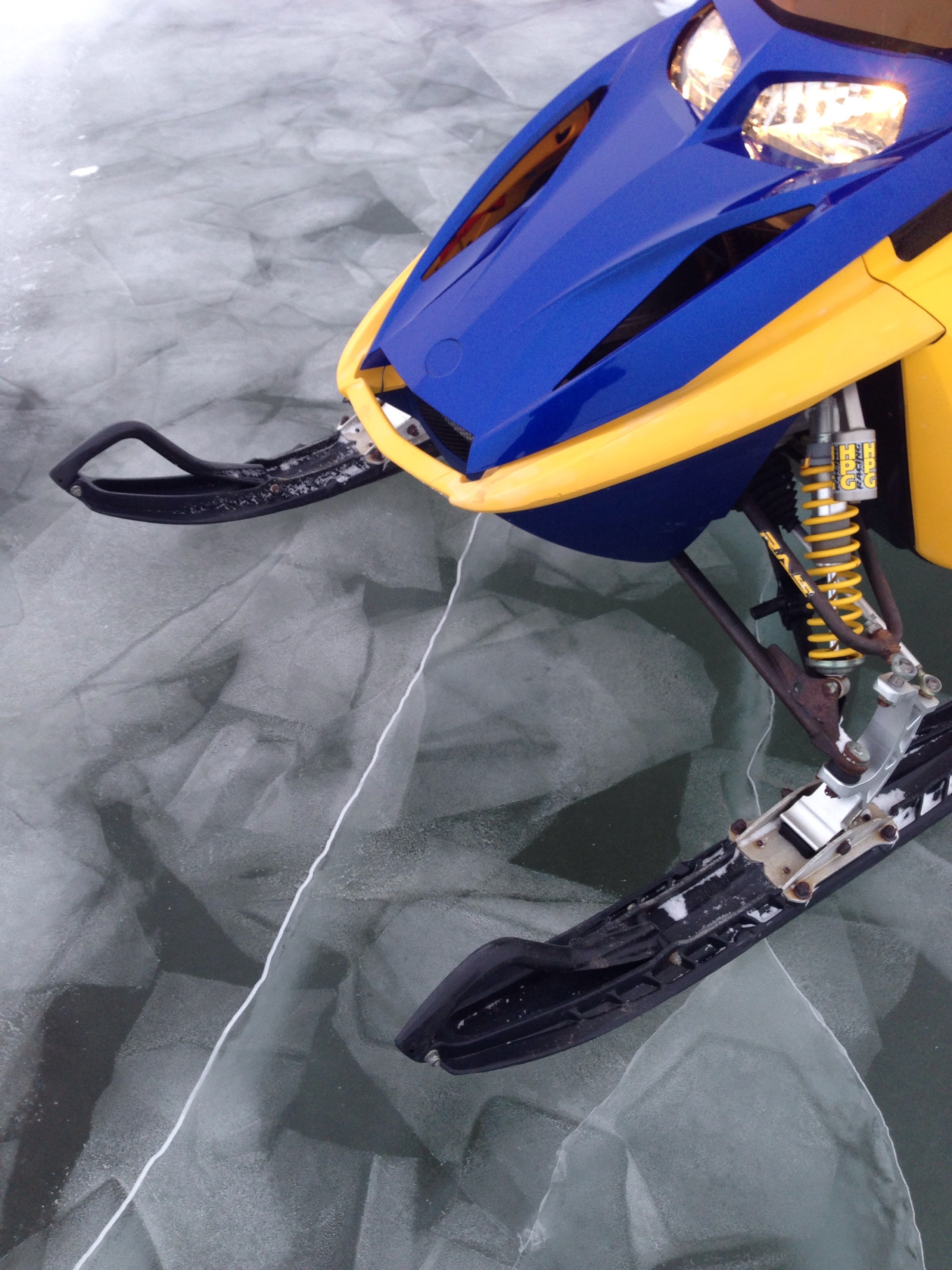 Mark Dann Lake Winnipeg Gimli Broken ice Sled'N Snap Photo Sled