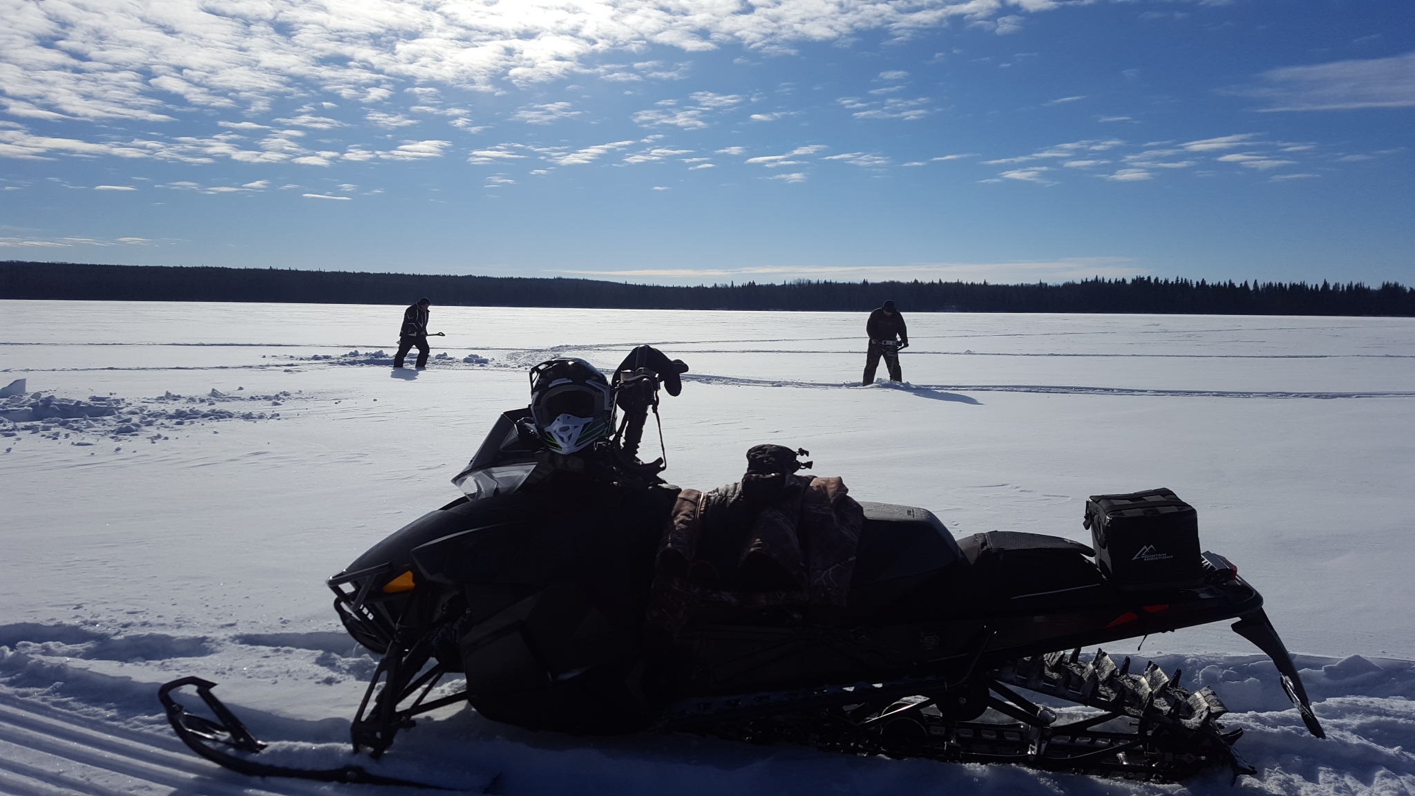 Alana Marjoram - White Swan Lake, SK - Fishing and sledding - Sled'N ...